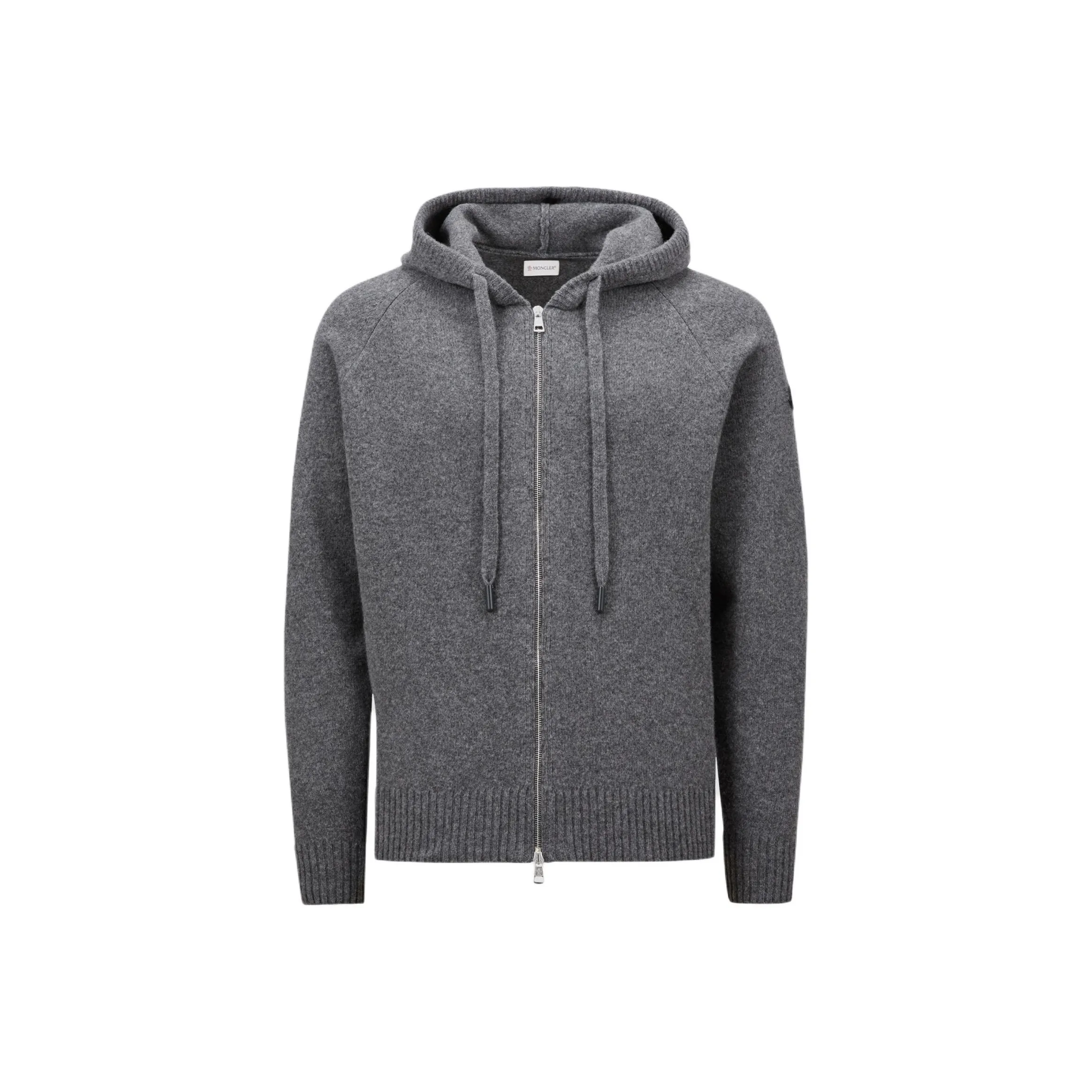 Moncler Zip Up Knitted Hoodie
