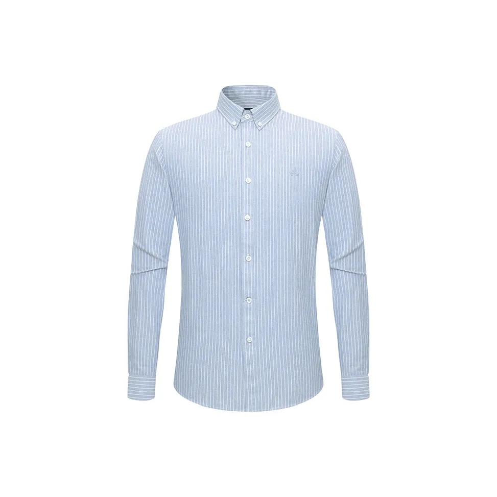 NAVIGARE Джинсовый синий/Белый Мужские рубашки