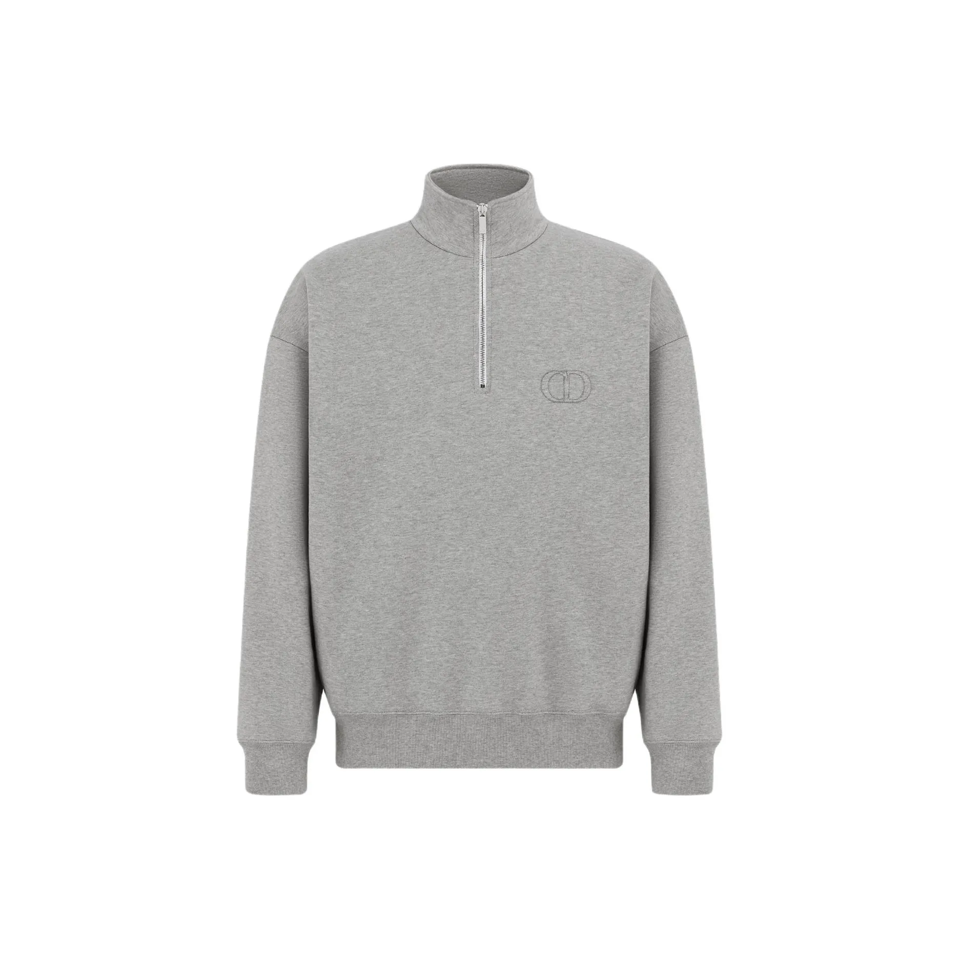 DIOR Homme High Neck Zip Detailed Sweatshirt