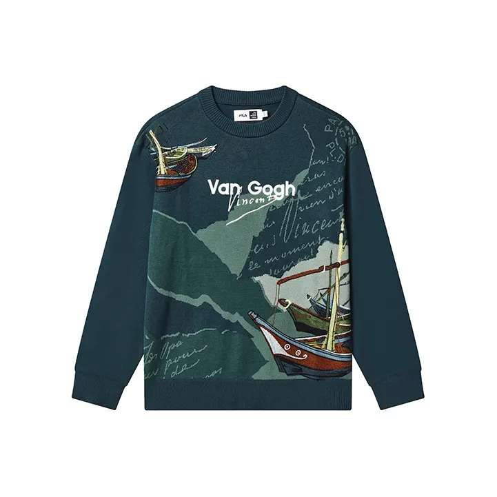 FILA Van Gogh Museum 2.0 Sweaters Men's All Over Print