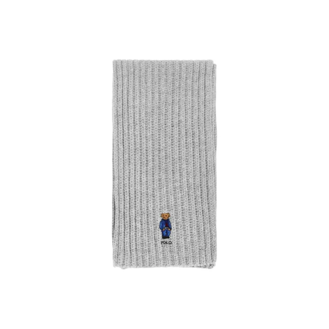 Polo Ralph Lauren Ribbed Bear embroidered Scarf