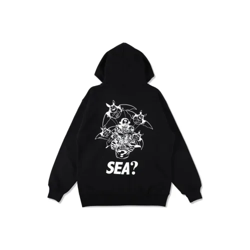 Wind And Sea Бэтмен Co Бренд Уголь Унисекс Свитшоты