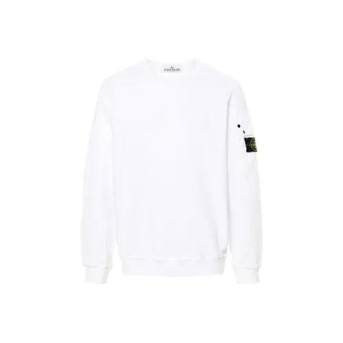 STONE ISLAND Белый Унисекс Свитшоты