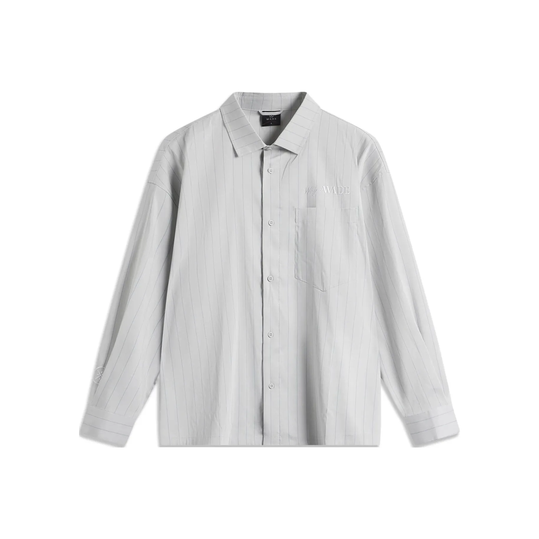 LINING Рубашка Мужская Mist Серый Полка Даш