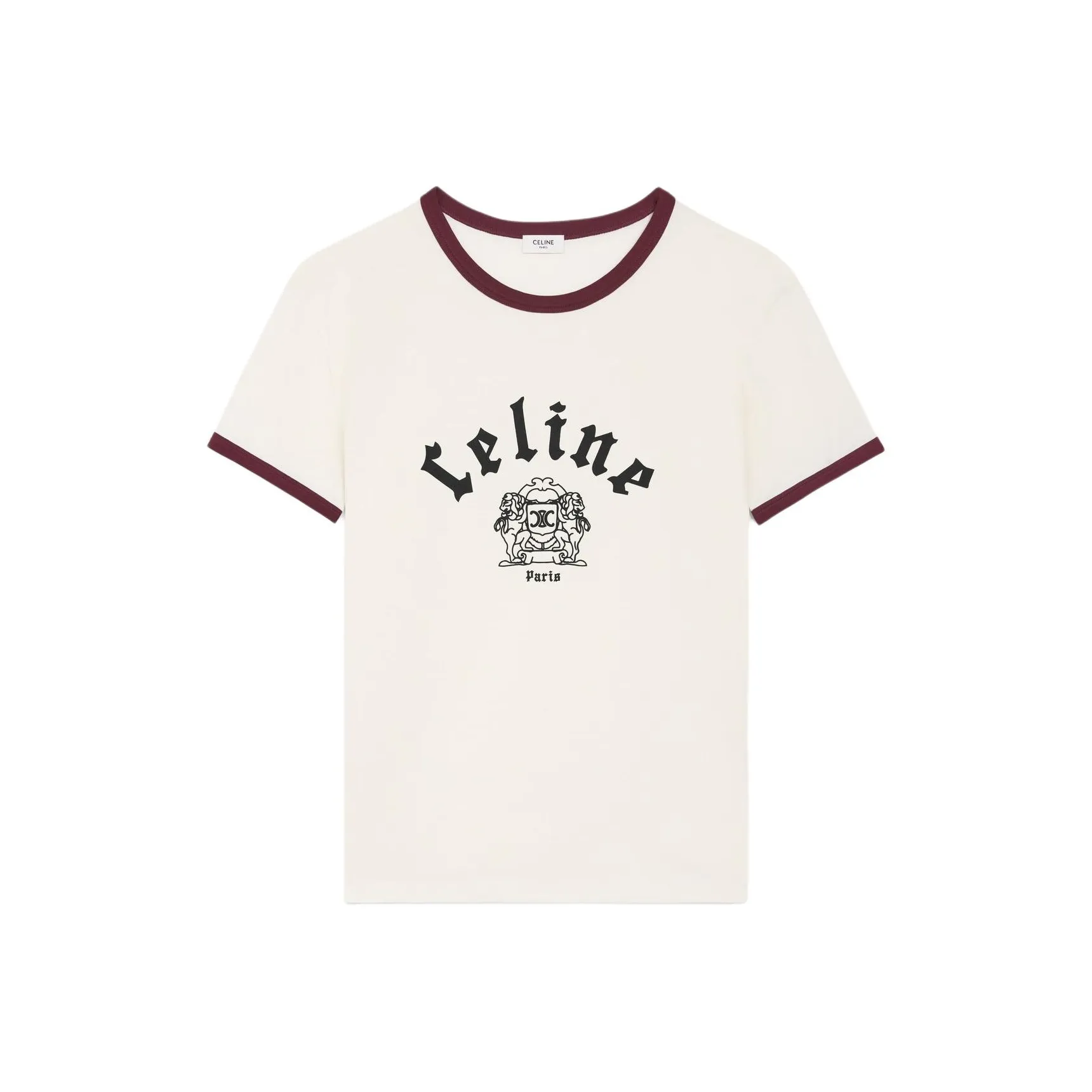 CELINE T Shirts Men Washed White