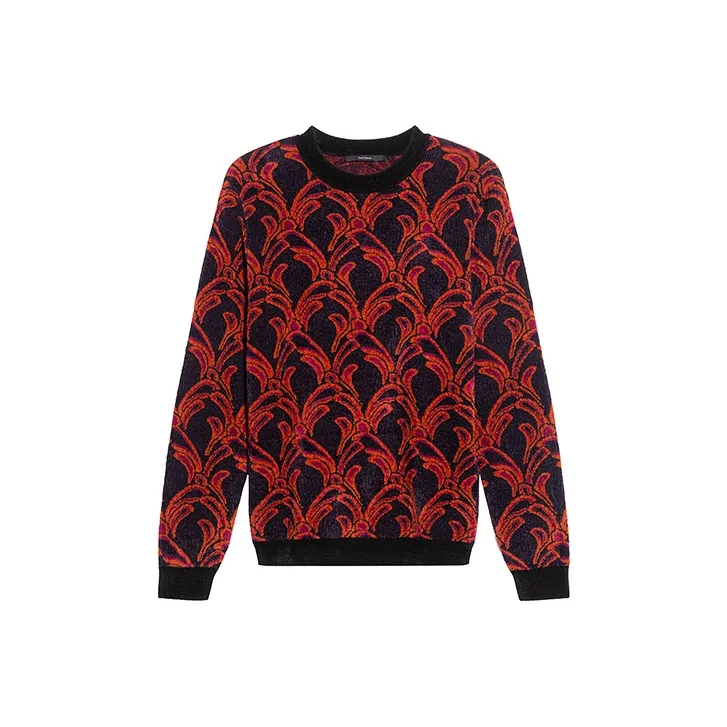 DAVID NAMAN Свитер Мужской Оранжевый Красный