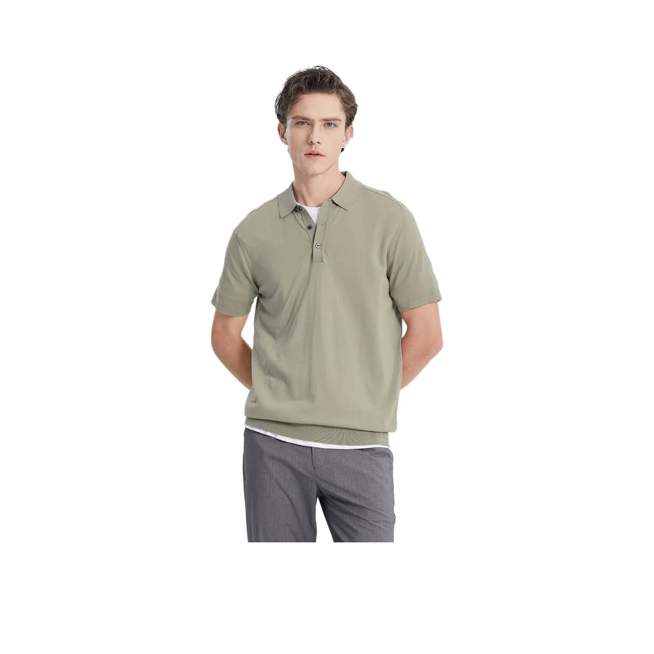 SHANSHAN Polo Shirt Men's Goose Liver Pâté