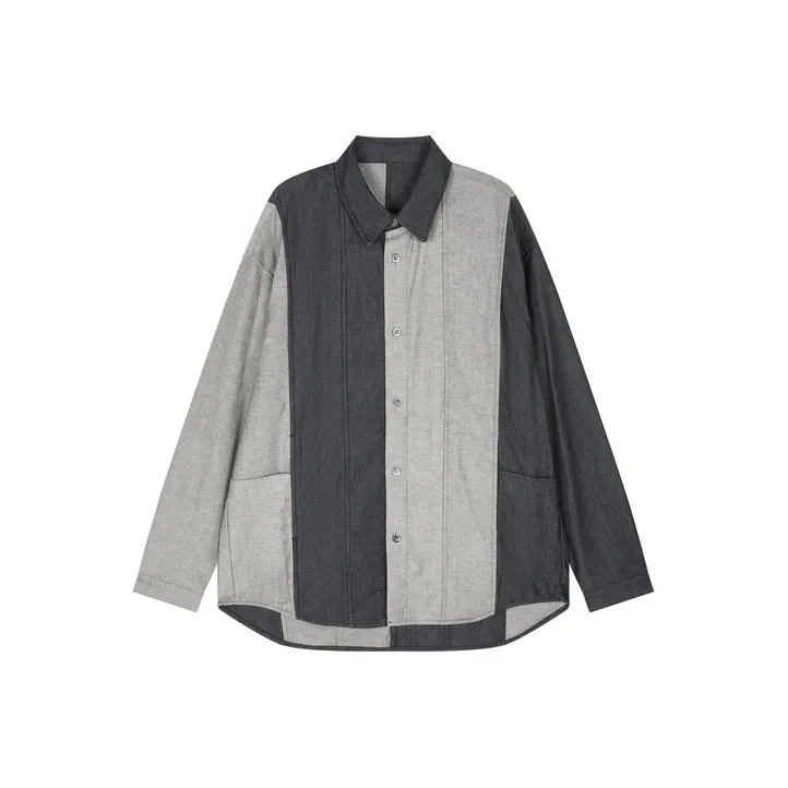 CROQUIS Рубашка Мужская Темно-Синяя Джинсовая