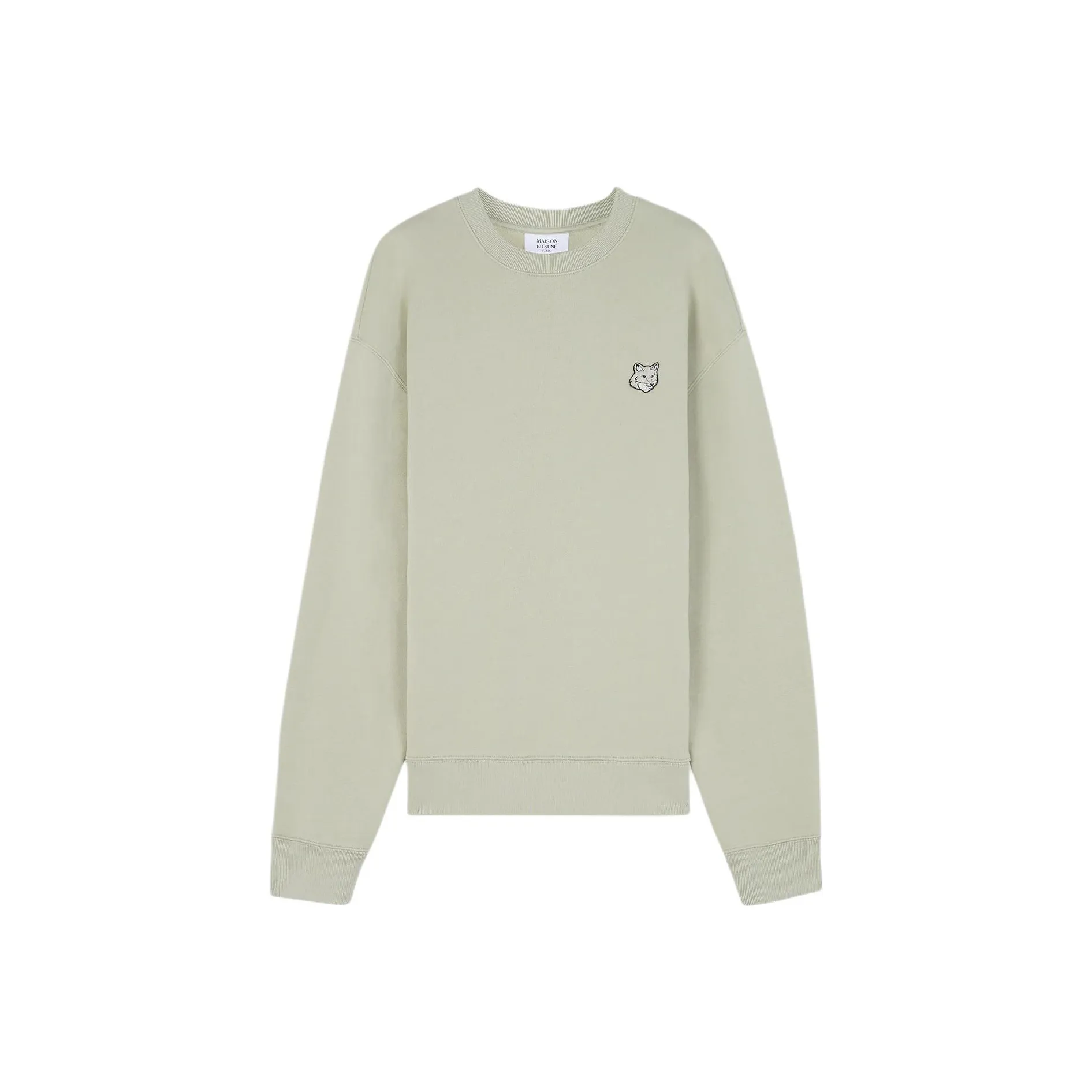 Maison Kitsuné Bold Fox Head Patch Crewneck Sweatshirt