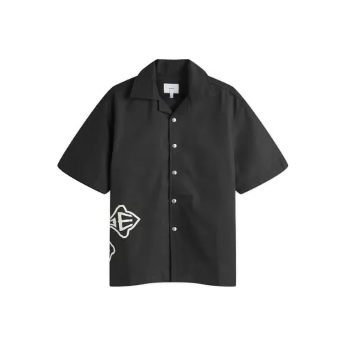 Rhude Черные Мужские Рубашки