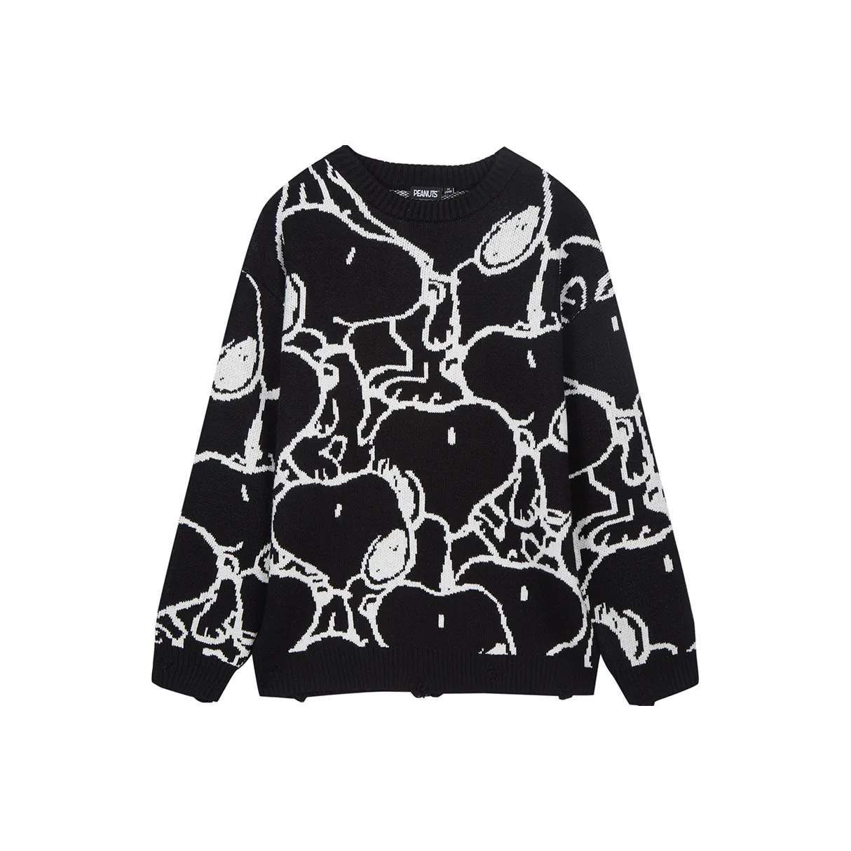Fun x SNOOPY Облегающий свитер унисекс черный