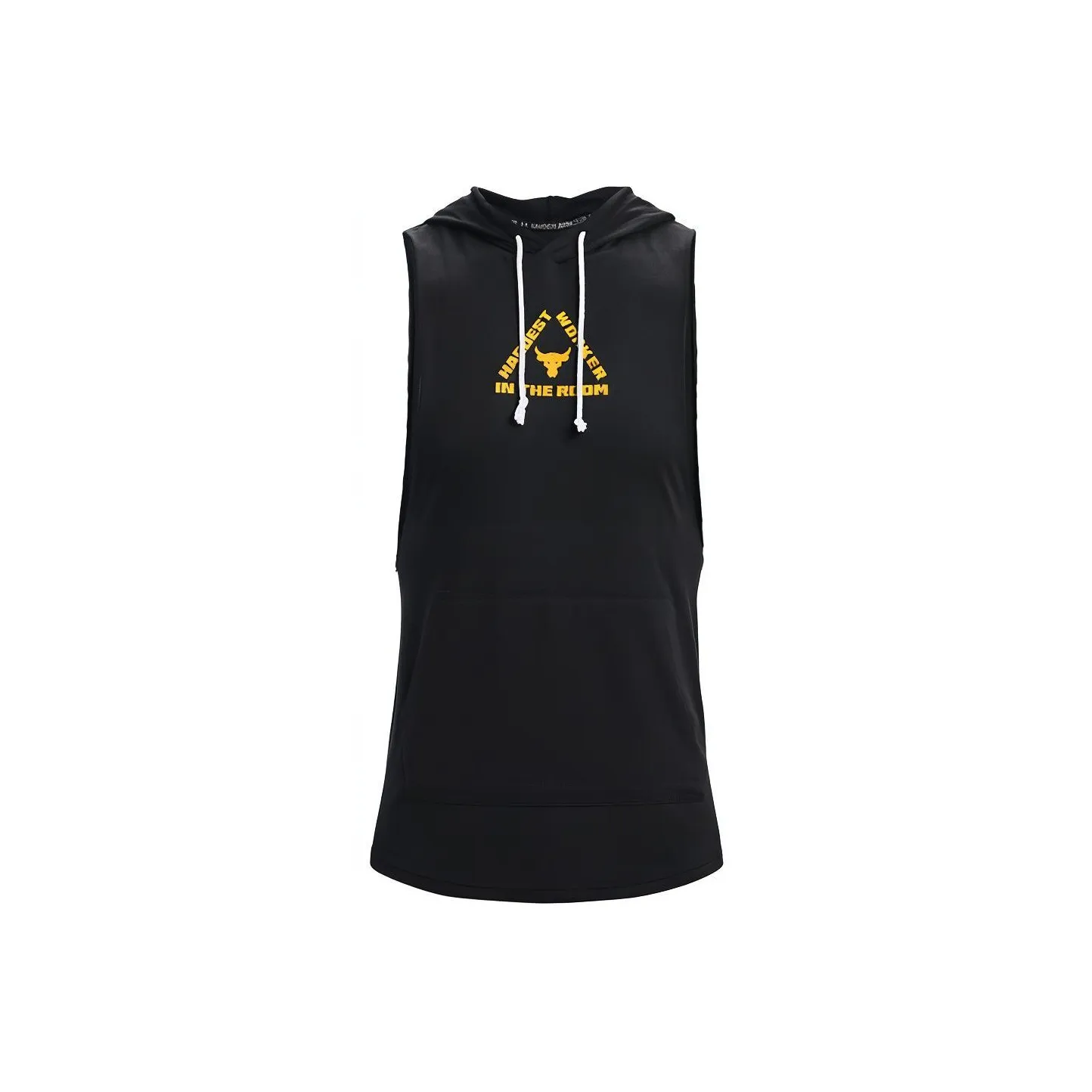 Under Armour Project Rock Mens Sleeveless Hoodie Black