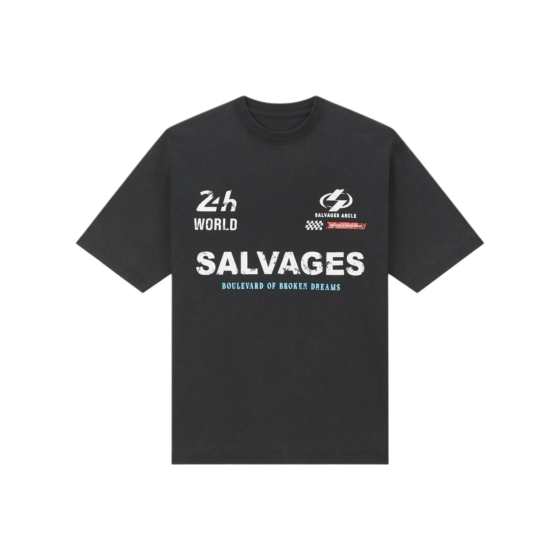 THE SALVAGES FASHION CLUB Рубашка Унисекс Выстиранный Черный