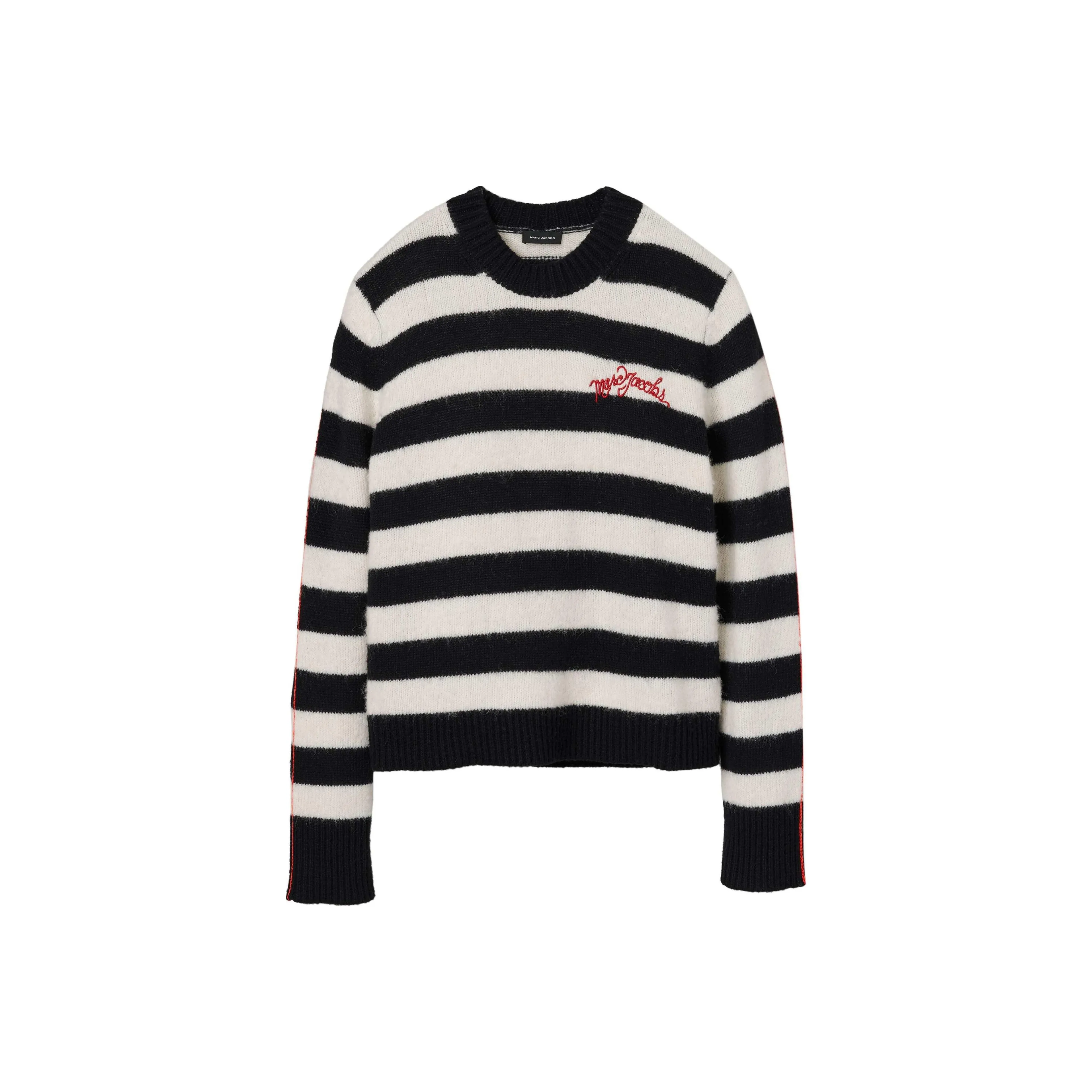 MARC JACOBS Logo embroidered Striped Jumper