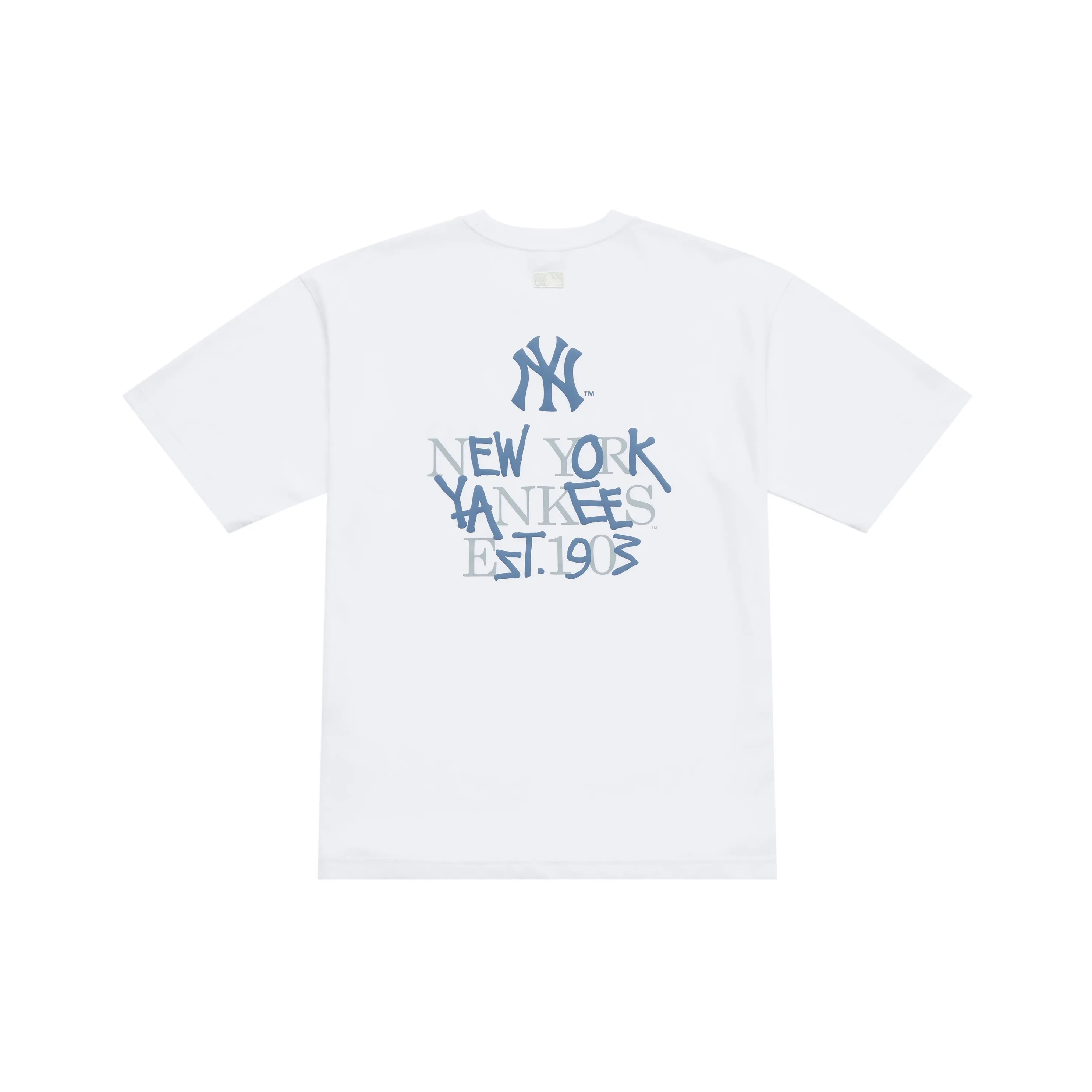 MLB Base Logo New York Yankees Basic Collection SS25 T-Shirt Unisex White