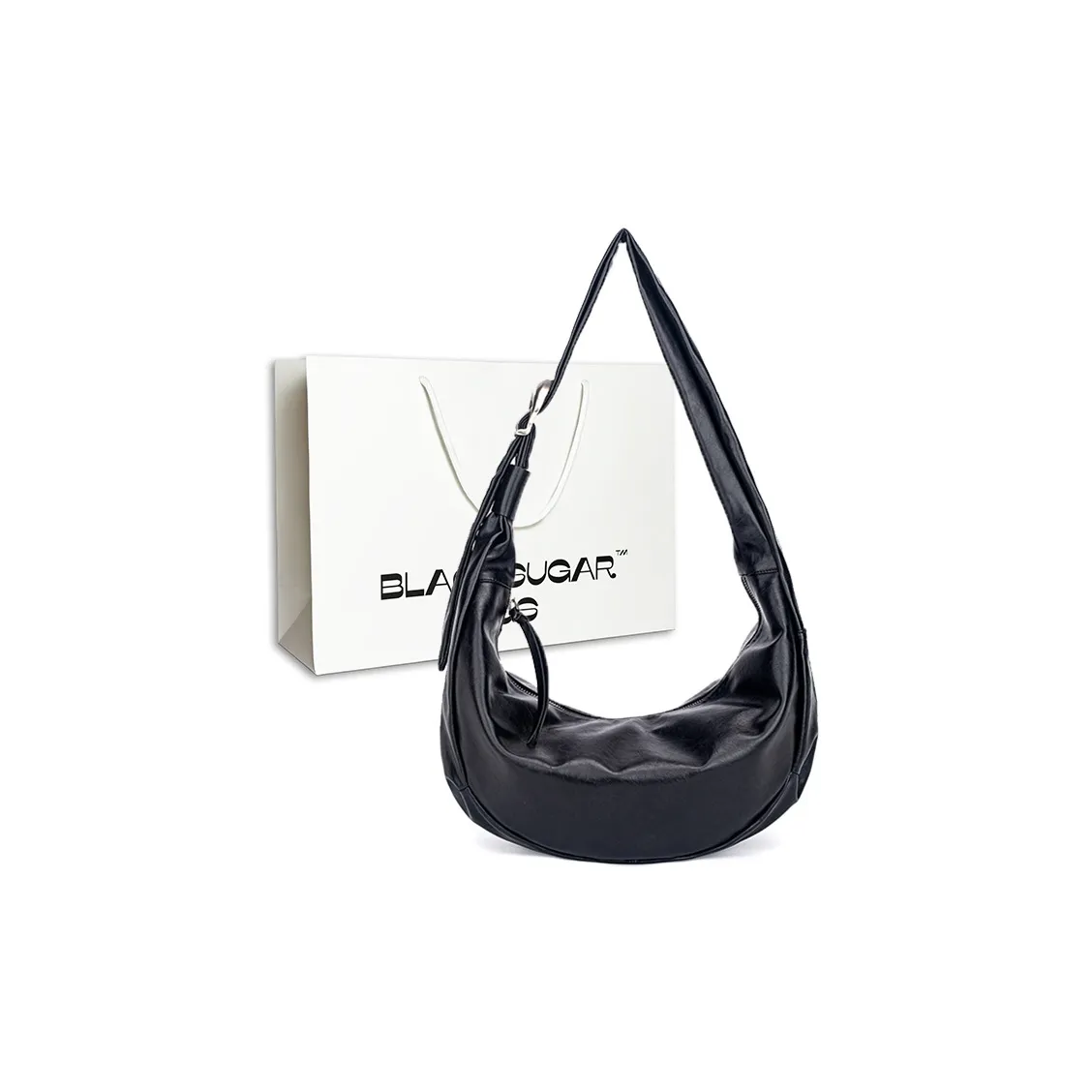 BLACK SUGAR BUS ПУ (полиуретан) Сумка через плечо Женская Черная