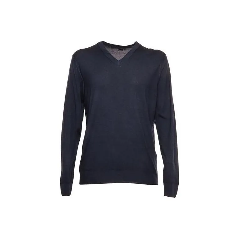 FEDELI SS22 Cashmere Sweater Men's Dark Blue