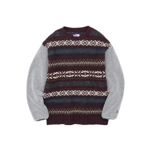 THE NORTH FACE PURPLE LABEL Темно-красный Унисекс Свитеры