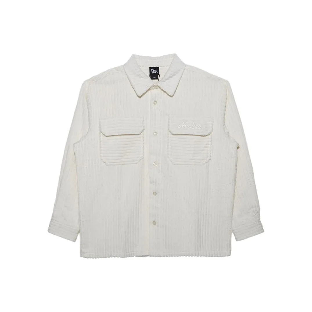 New Era Рубашка Унисекс Айвори Белый