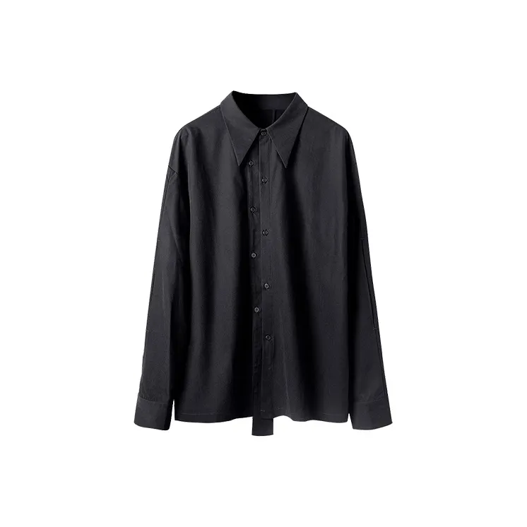 HUANXIANGZHE Рубашка Унисекс Черная