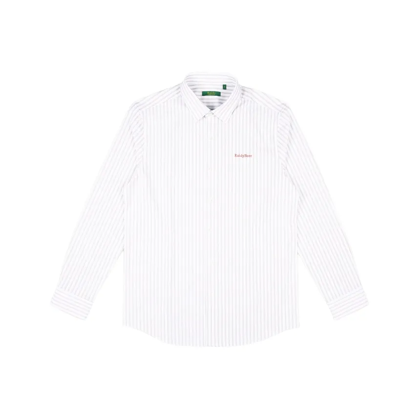Raidy Boer Рубашка Мужская Белая с Полосами