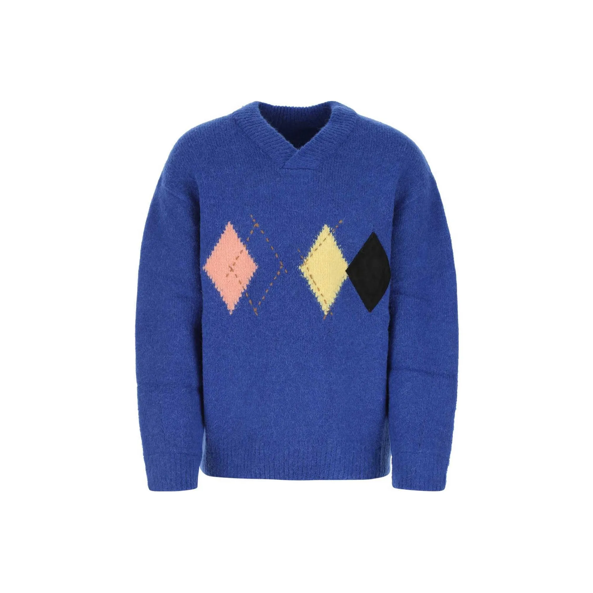 ADER ERROR Illand Argyle knit Oversized Jumper