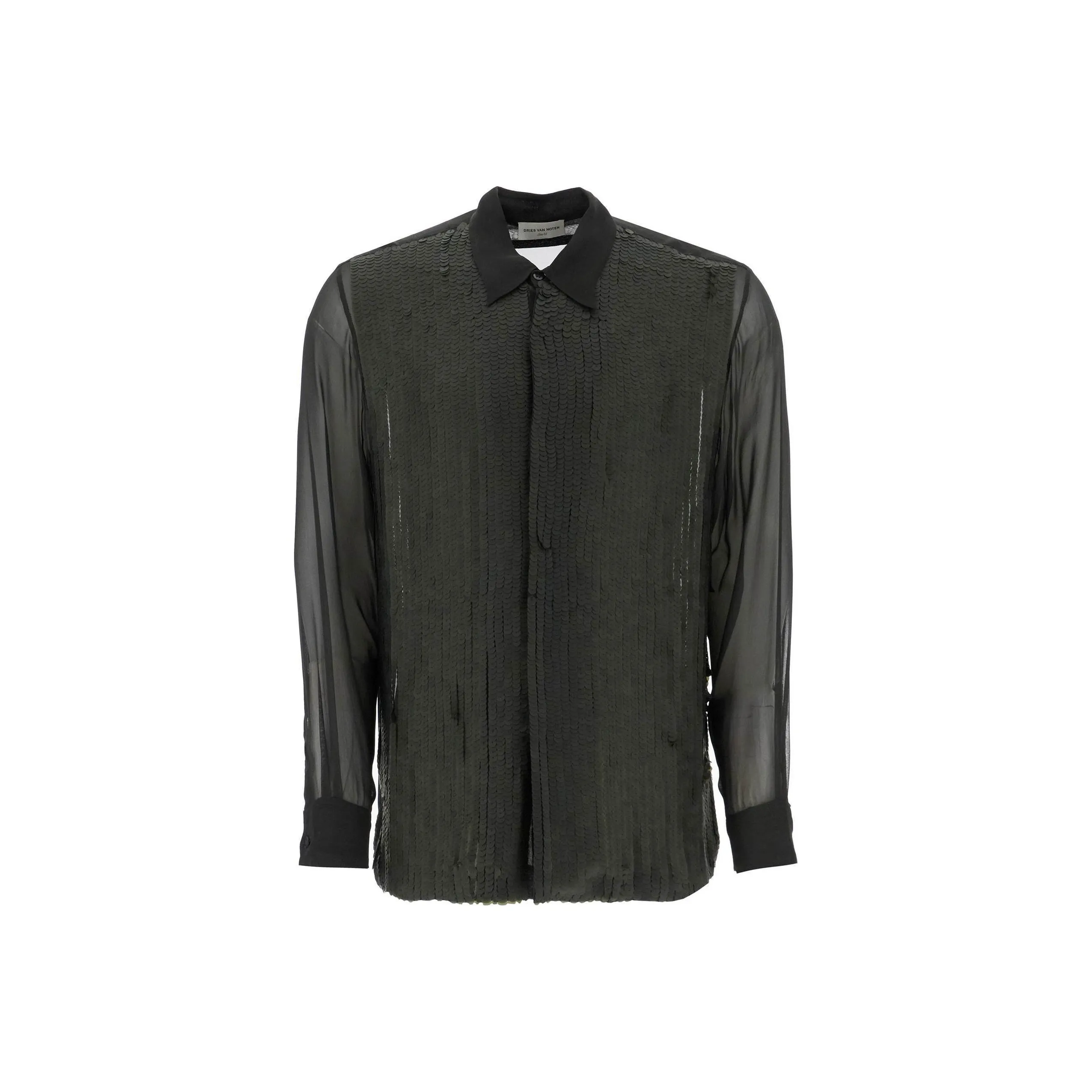 DRIES VAN NOTEN Sequined Georgette Shirt