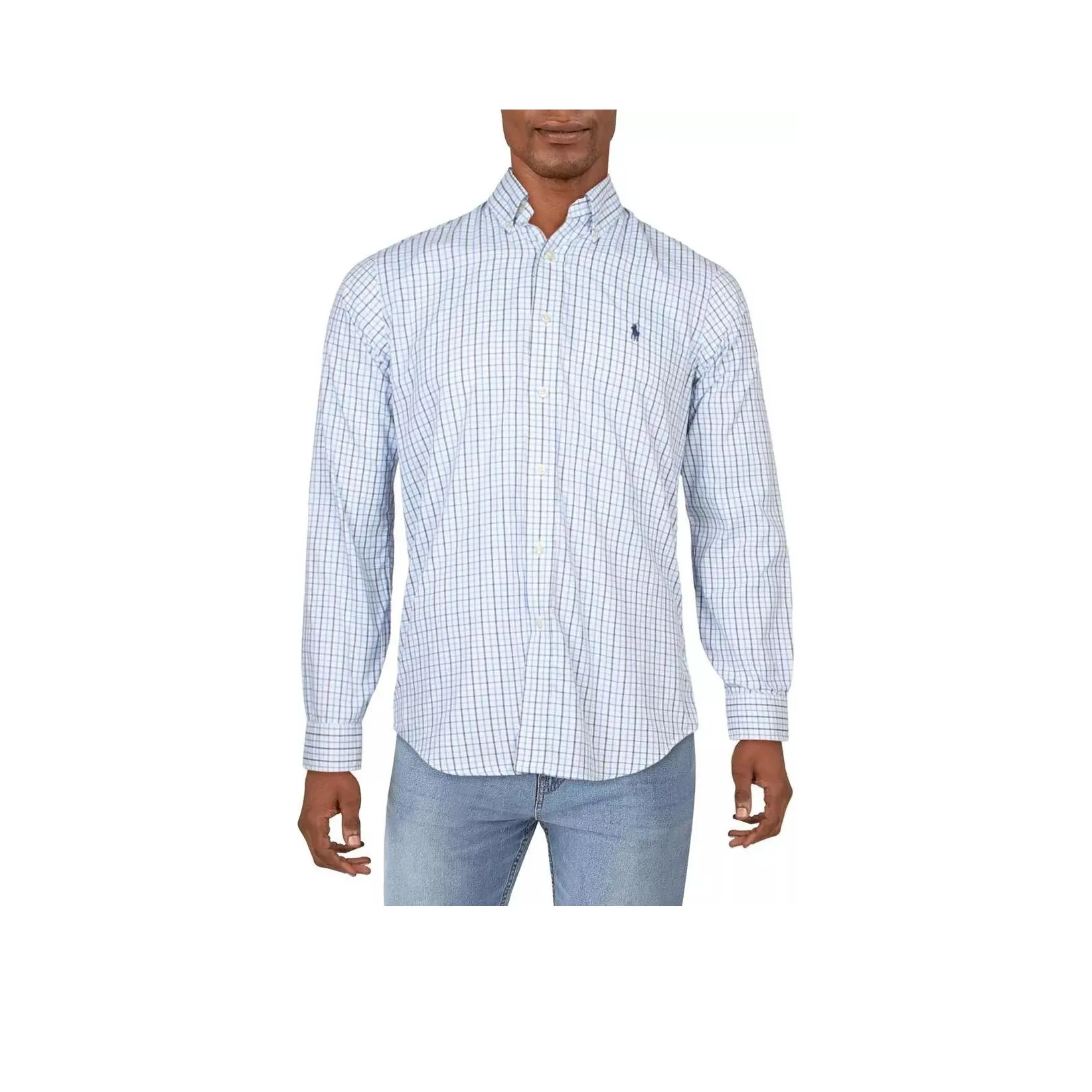 Polo Ralph Lauren Мужская Рубашка Светло-Синий