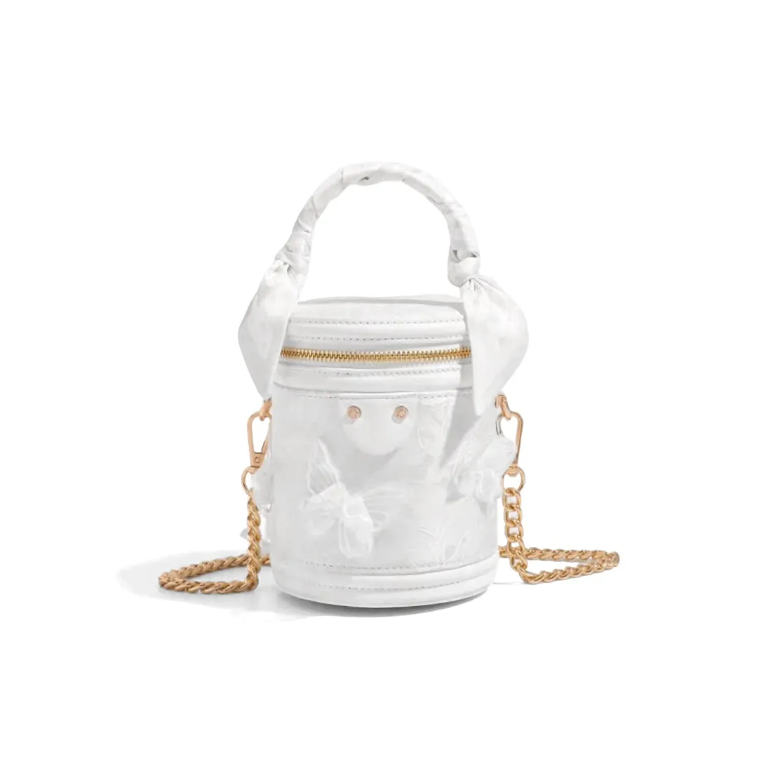 CLEVER KETCH ПУ (полиуретан) Ручная сумка Сумка через плечо Кошелек на цепочке Женская Белая Розовая Черная