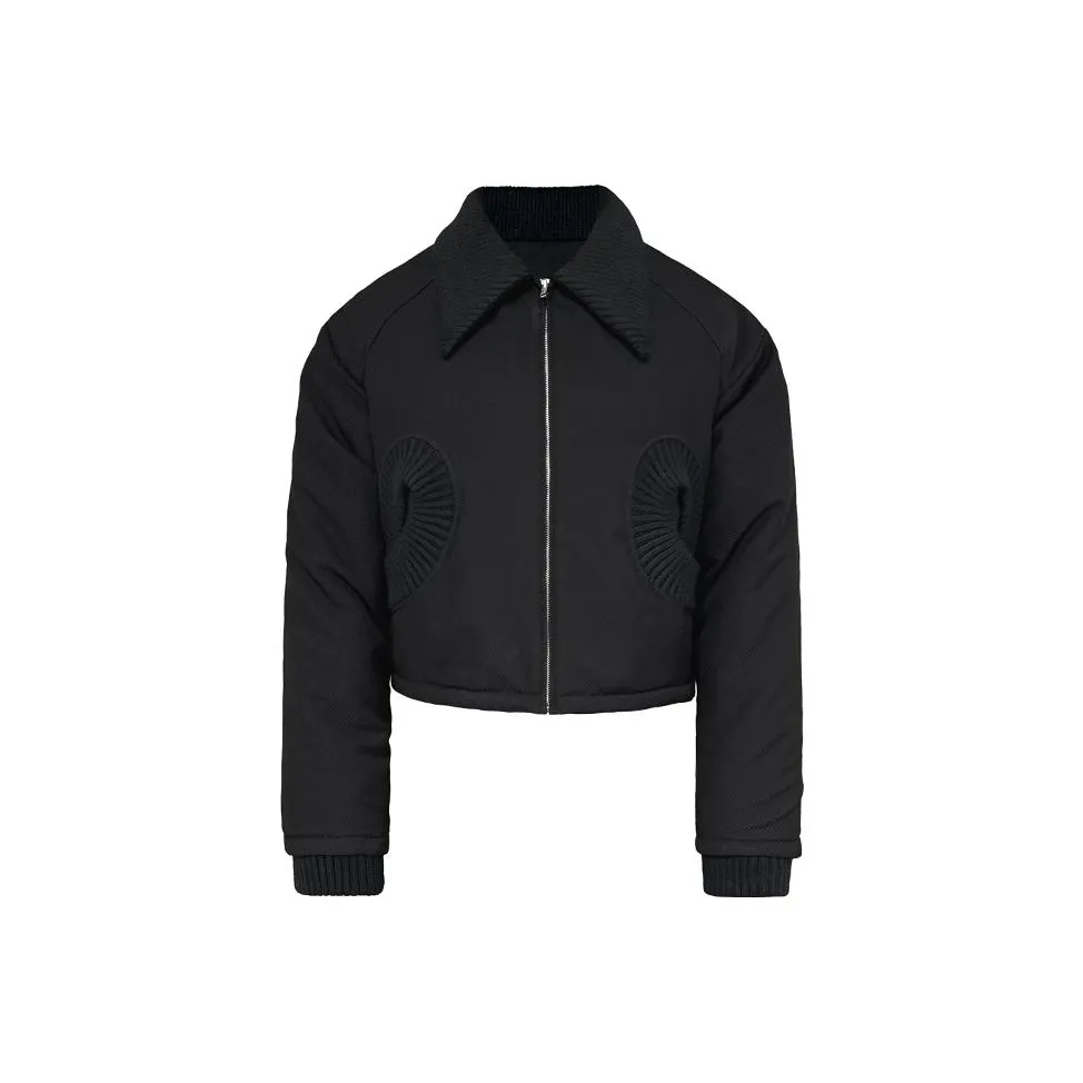 J CAESAR STUDIO Хлопковый пуховик Унисекс Черный