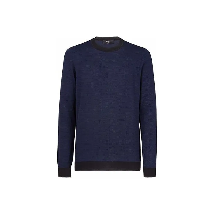 FENDI Sweaters Men's Blue Black