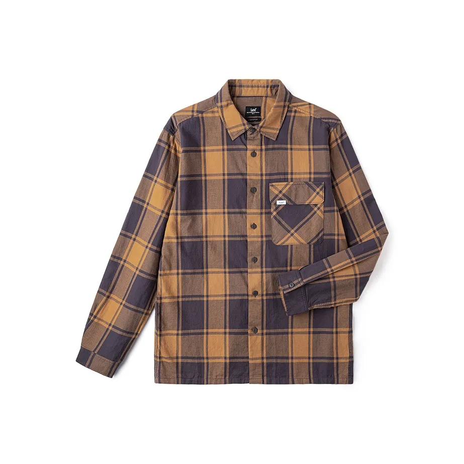 Lee Коричневые Мужские Рубашки