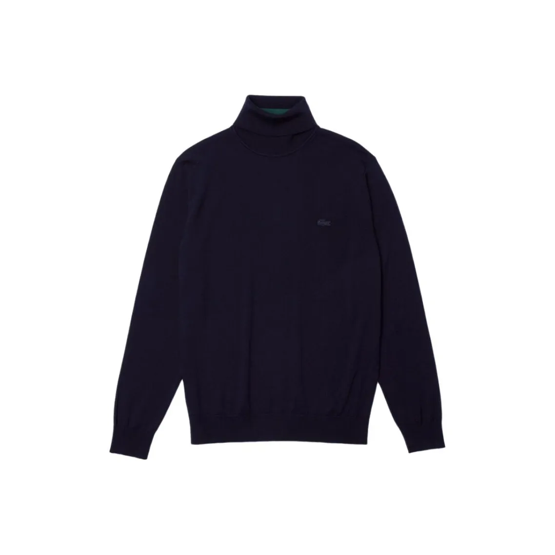 LACOSTE Logo Embroidered Turtleneck Jumper