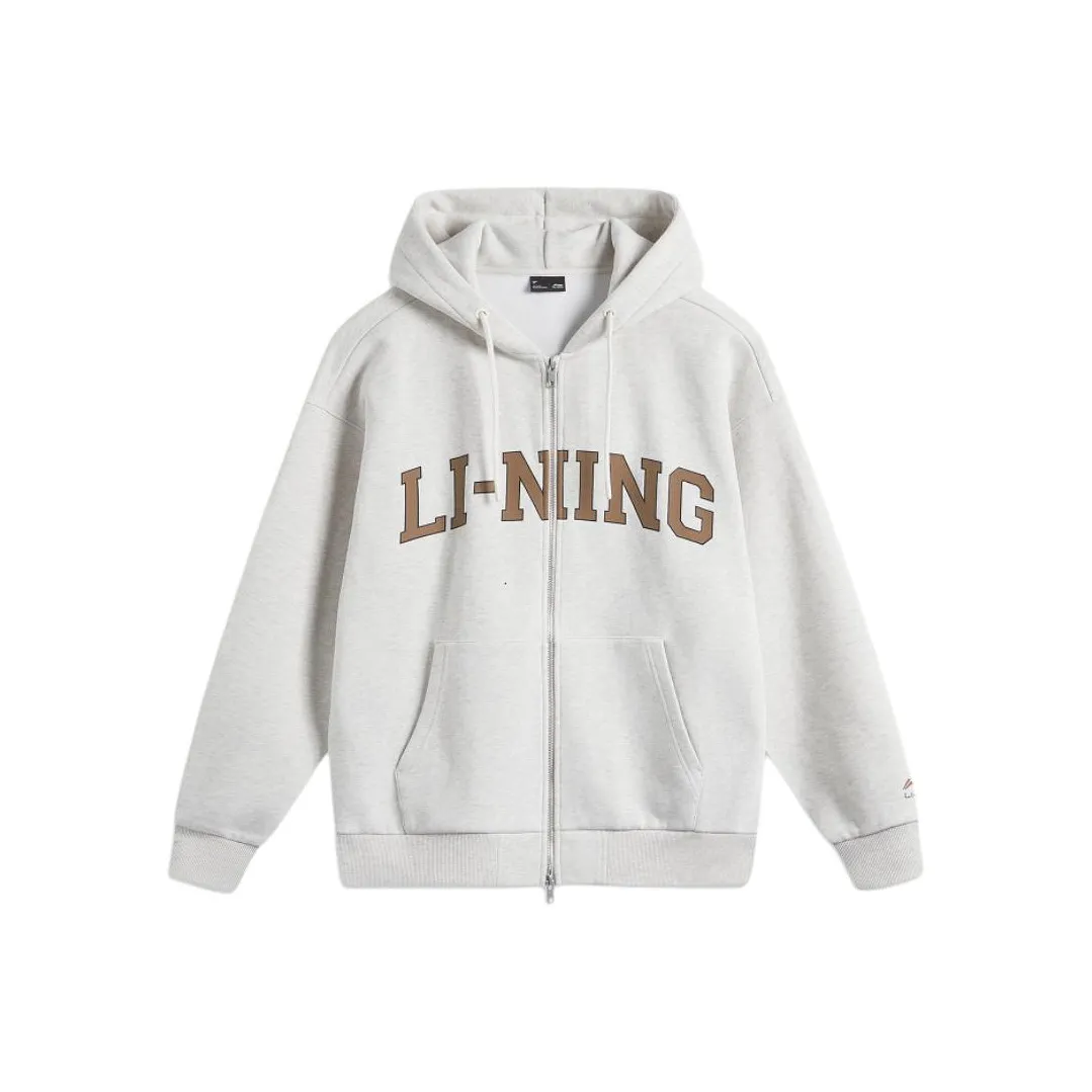 LiNing Weekend Youth Sweatshirt Unisex Heather Gray Tile Gray