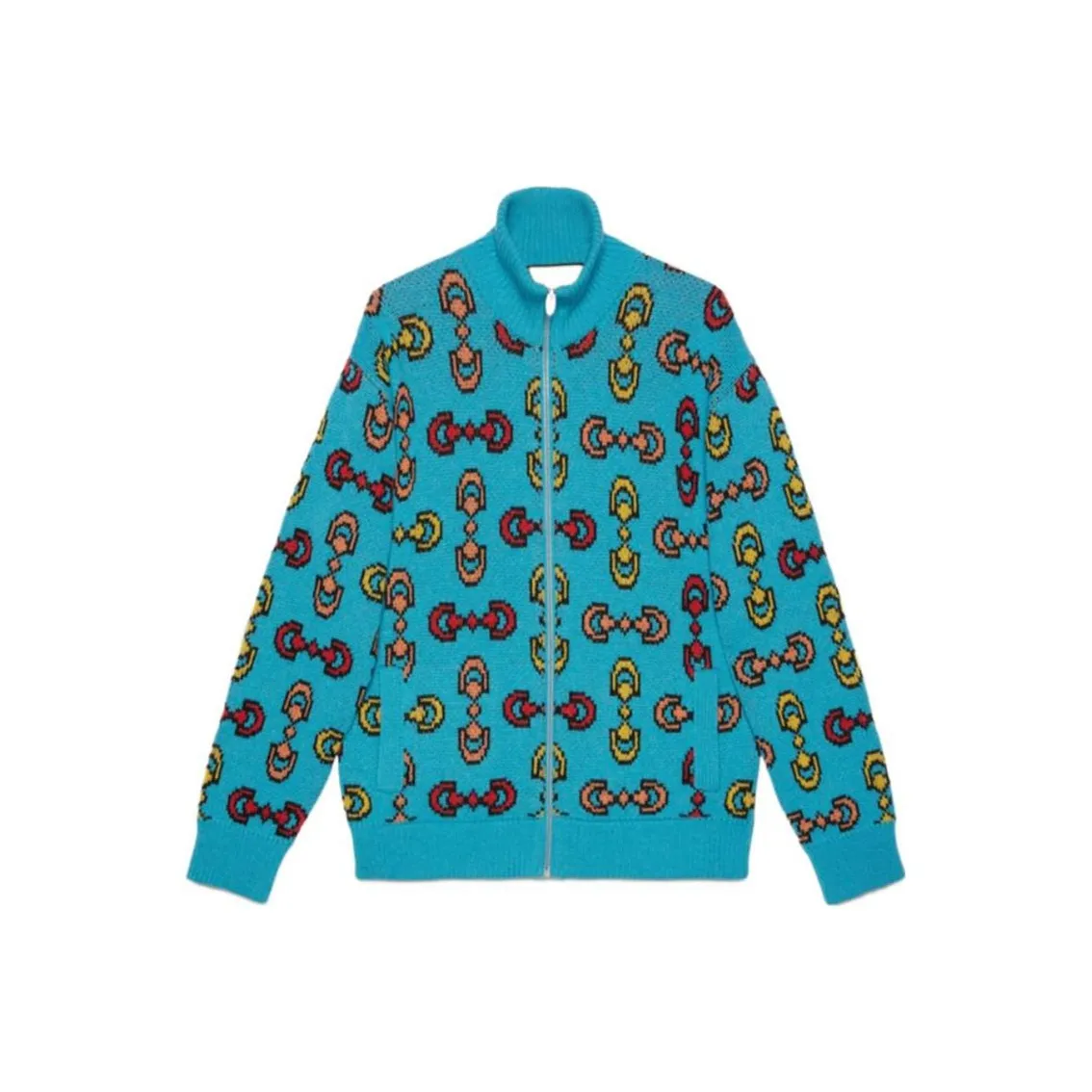 GUCCI Horsebit Jacquard Wool Bomber Jacket