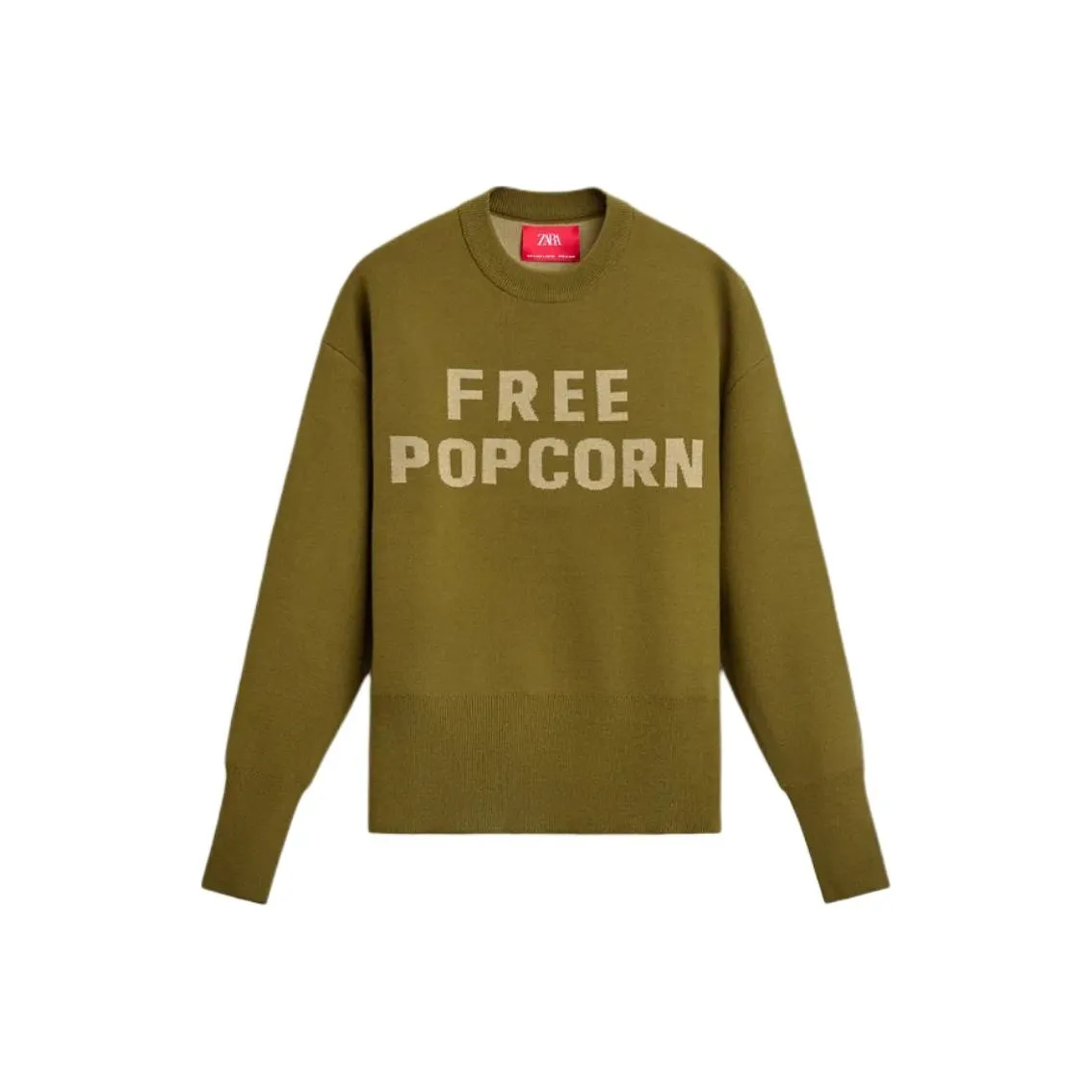 ZARA HARRY LAMBERT Co Бренд Оливково-зеленый Унисекс Свитеры