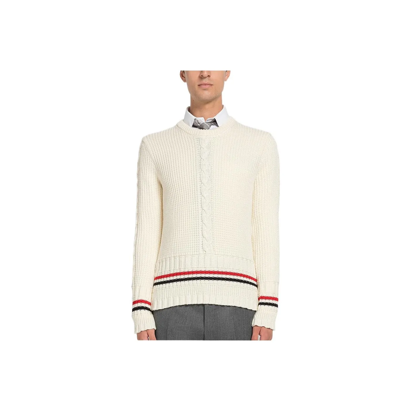 THOM BROWNE· FW22 Sweater Men's White