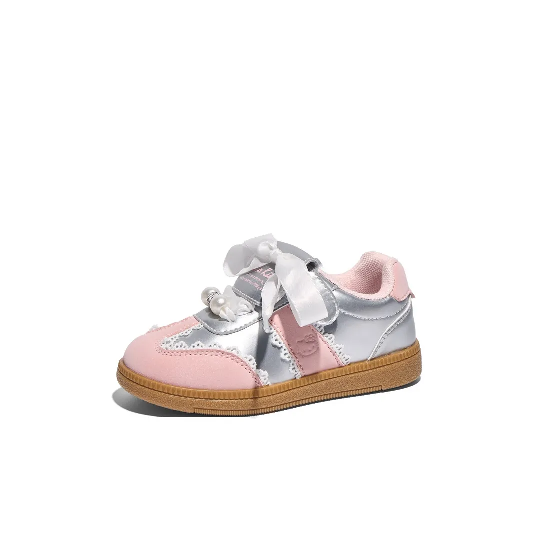 Хелло Китти Нижняя юбка Резистентные амортизаторы с свойствами устойчивости к истиранию Низкий топ KIDS Lifestyle Shoes Детский