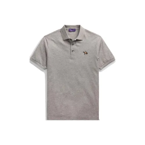 Ralph Lauren Purple Label Светло-пшеничный серый Мужское Поло