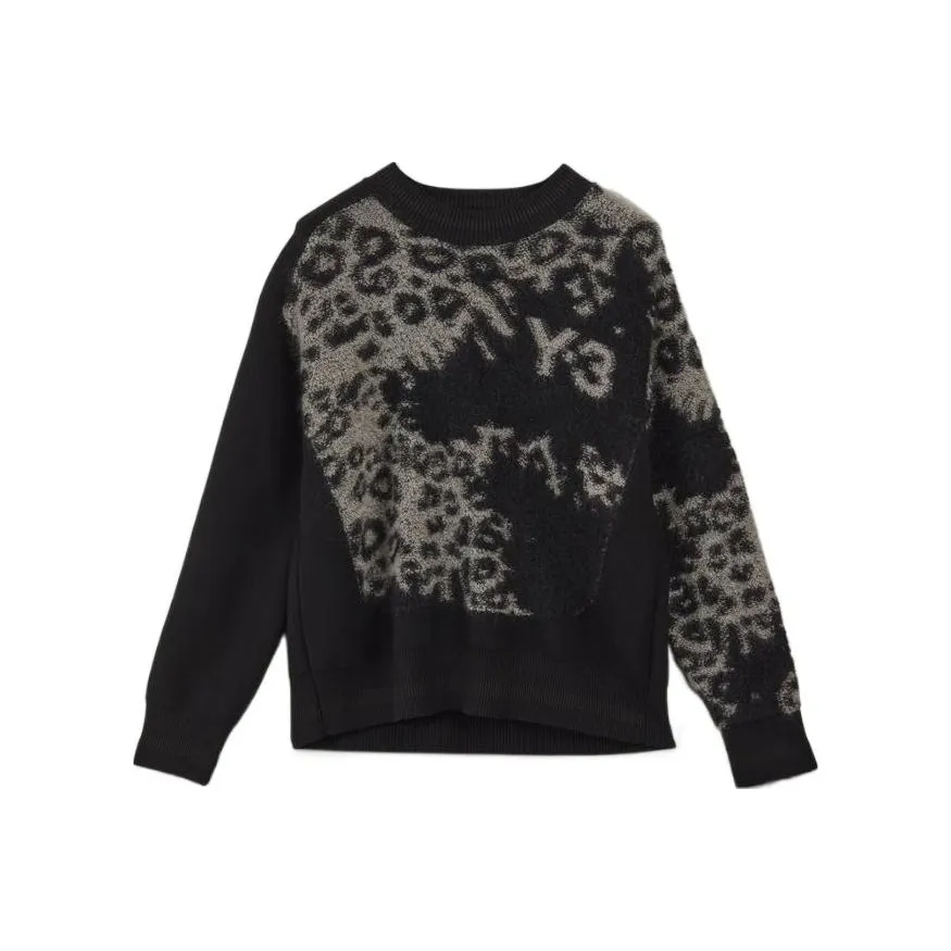 Y 3 Leopard Print Knitted Jumper