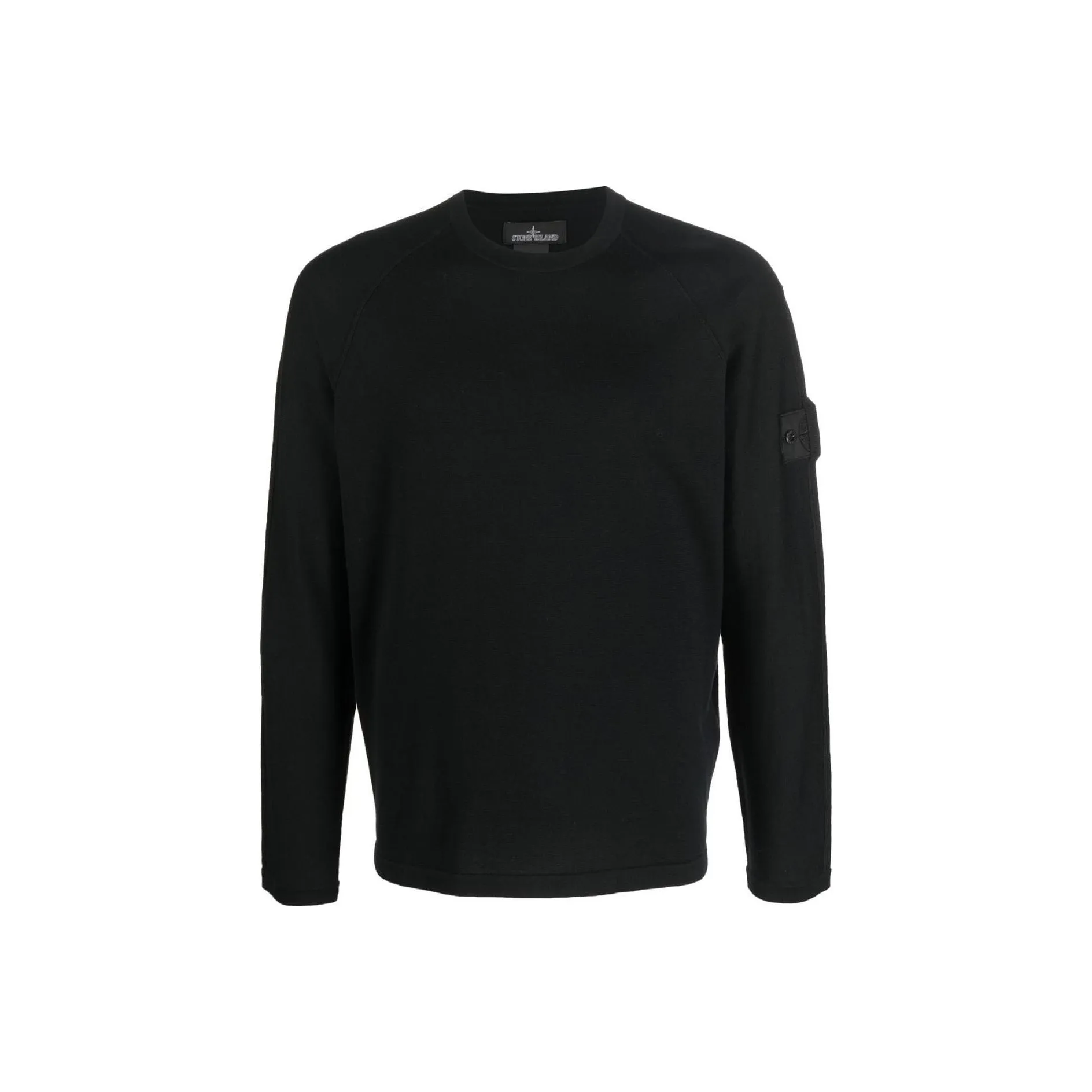 STONE ISLAND Logo-patch Long-sleeve Top