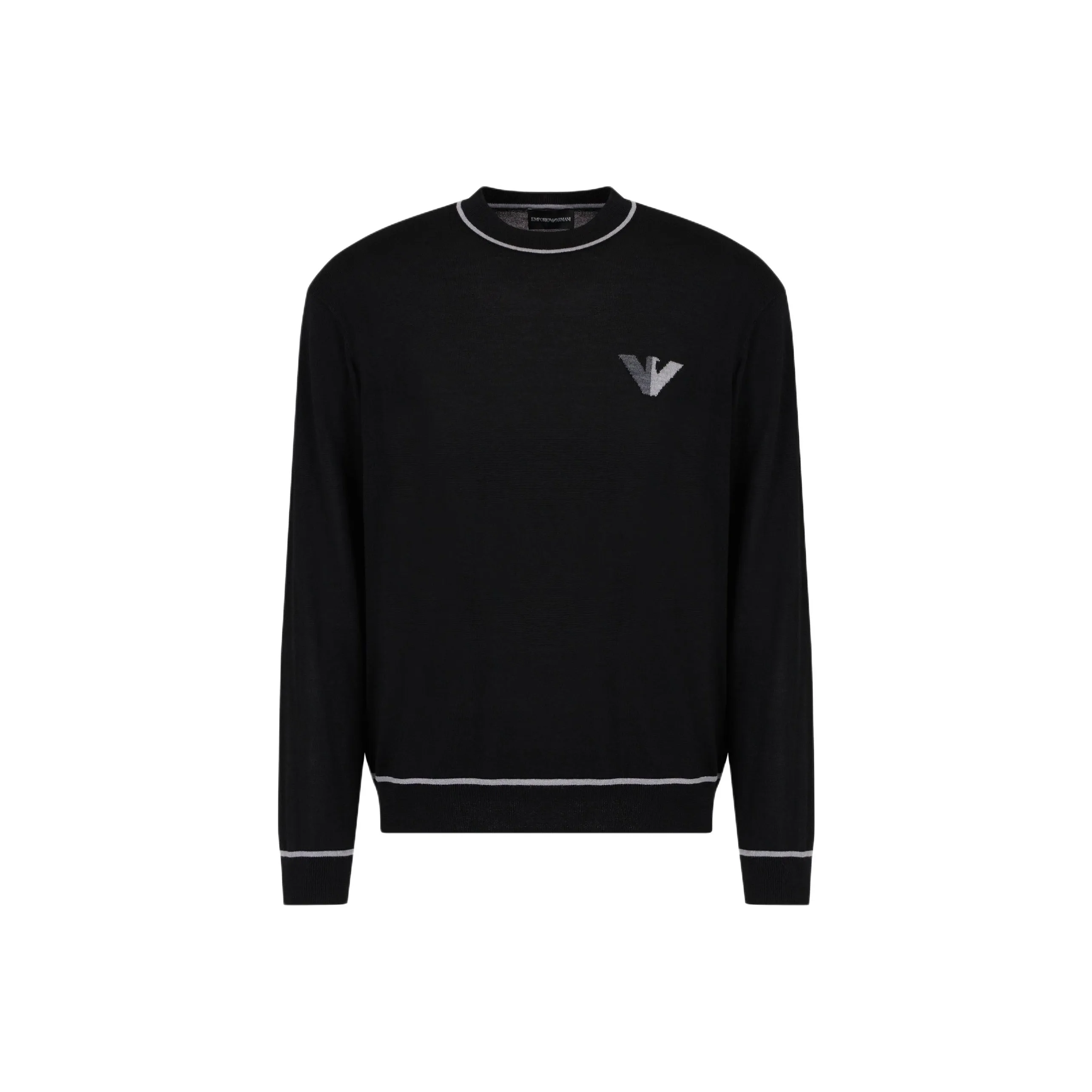 EMPORIO ARMANI Eagle Jacquard Crewneck Jumper