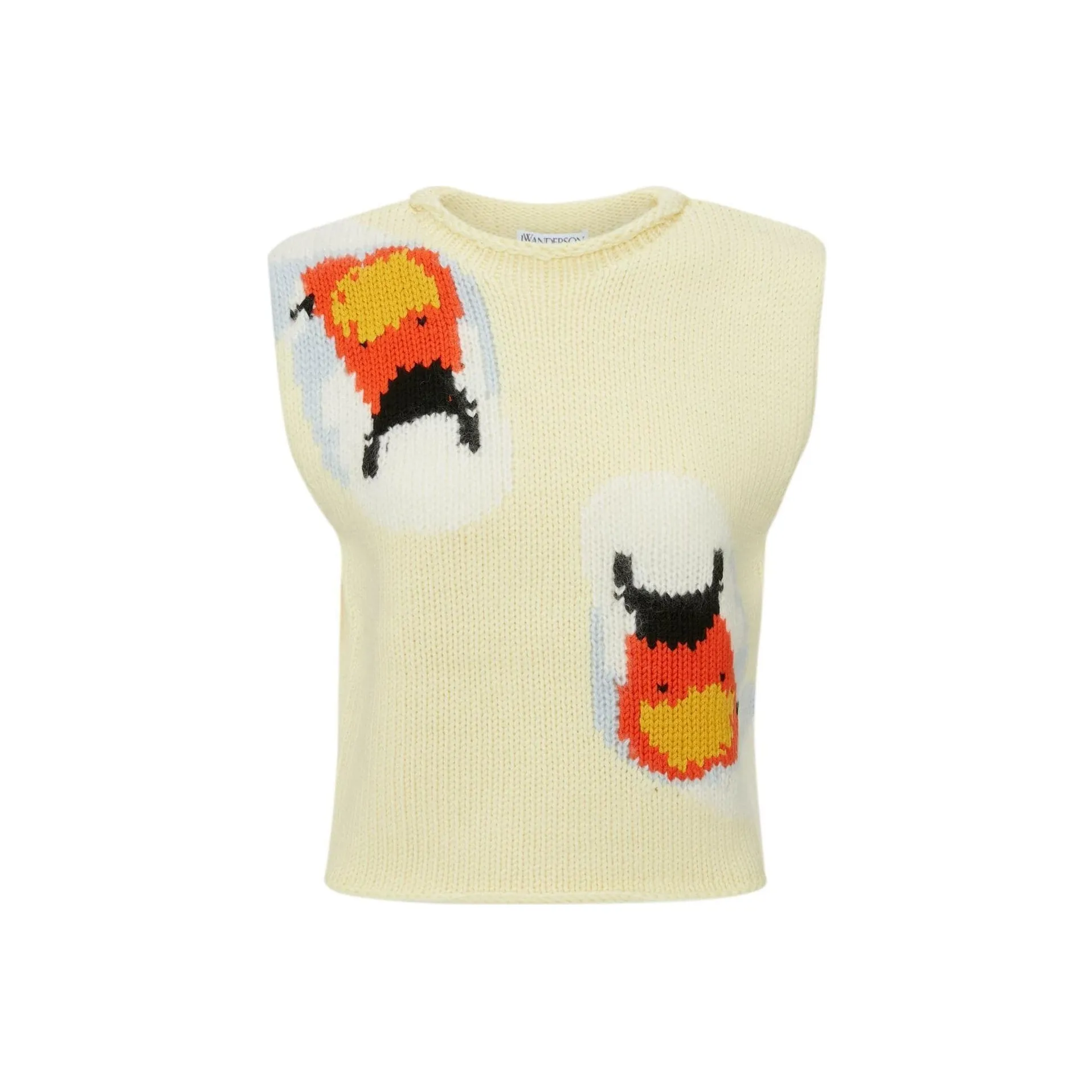 JW Anderson Светло-желтые мужские майки