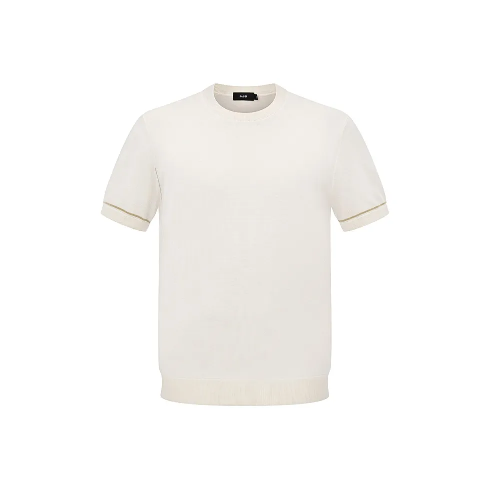 RARE Short Sleeved Sweater Pullover Knitwear Men's White
