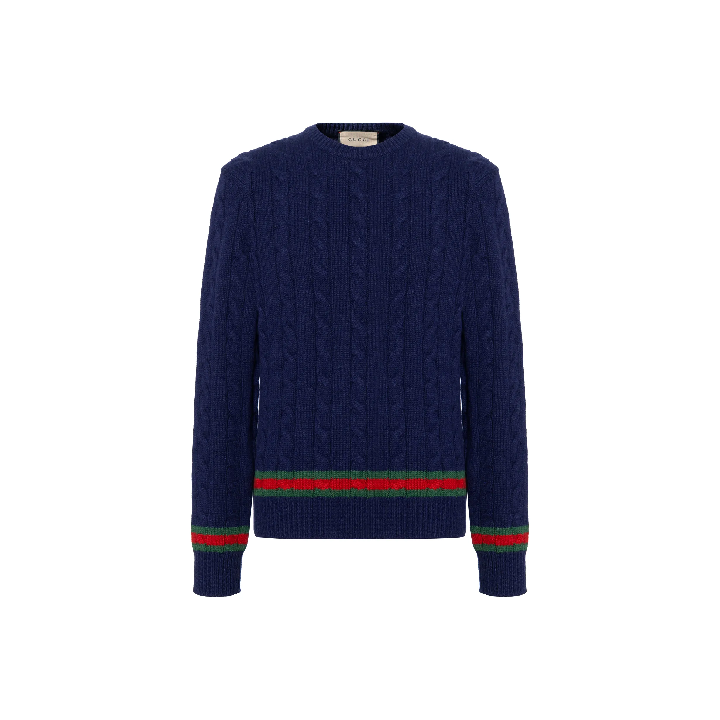 GUCCI Striped Cable knit Sweater