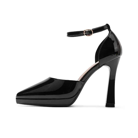 Zubumei Грубый каблук высокие каблуки 10 см женские