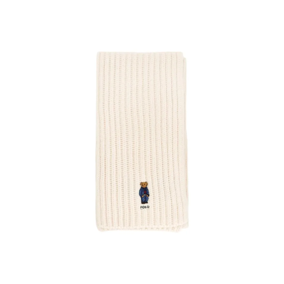 Polo Ralph Lauren Wool, Nylon, Merino Wool Knit Scarves Men's Beige