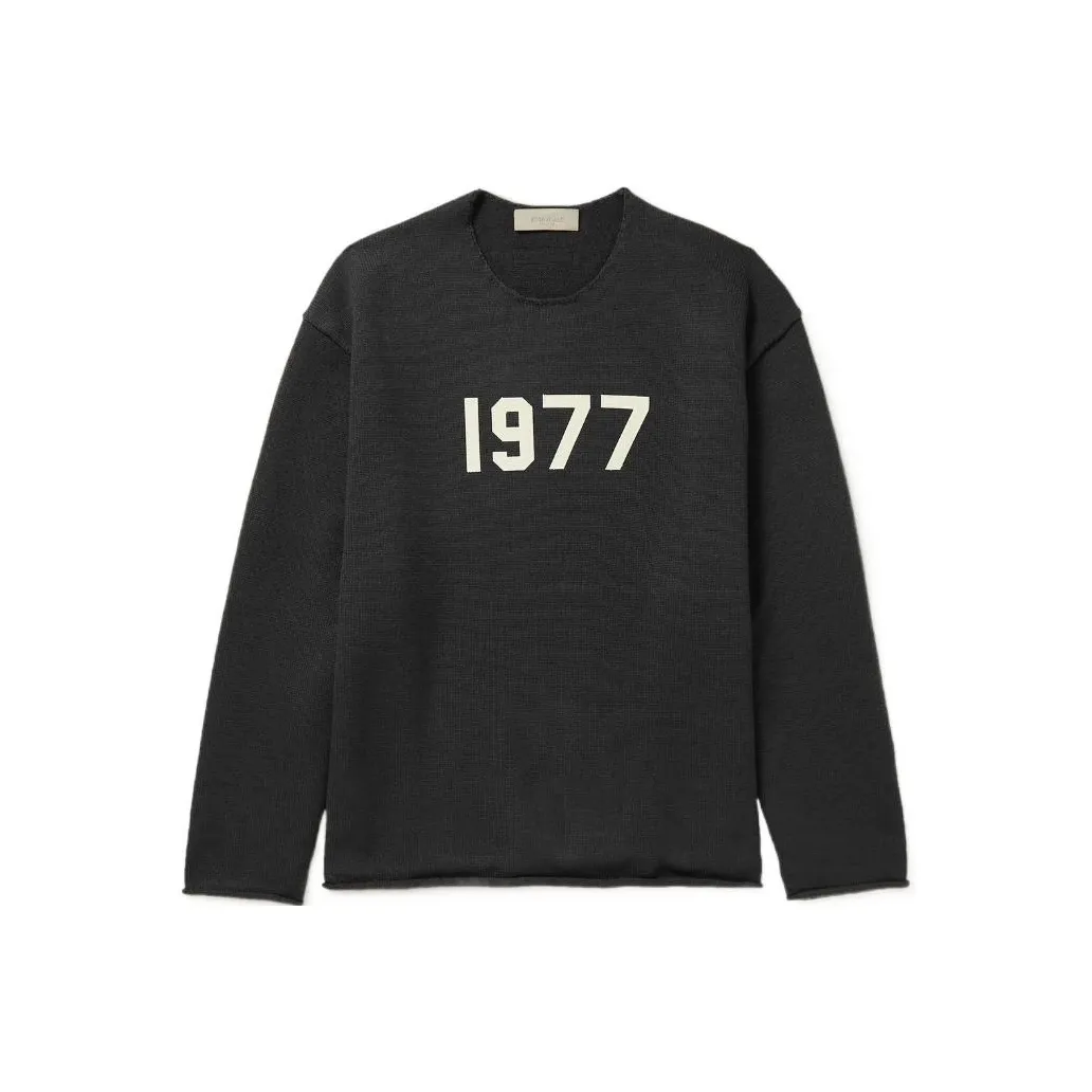 Fear Of God Essentials 1977 Series Sweater Men's Black Iron