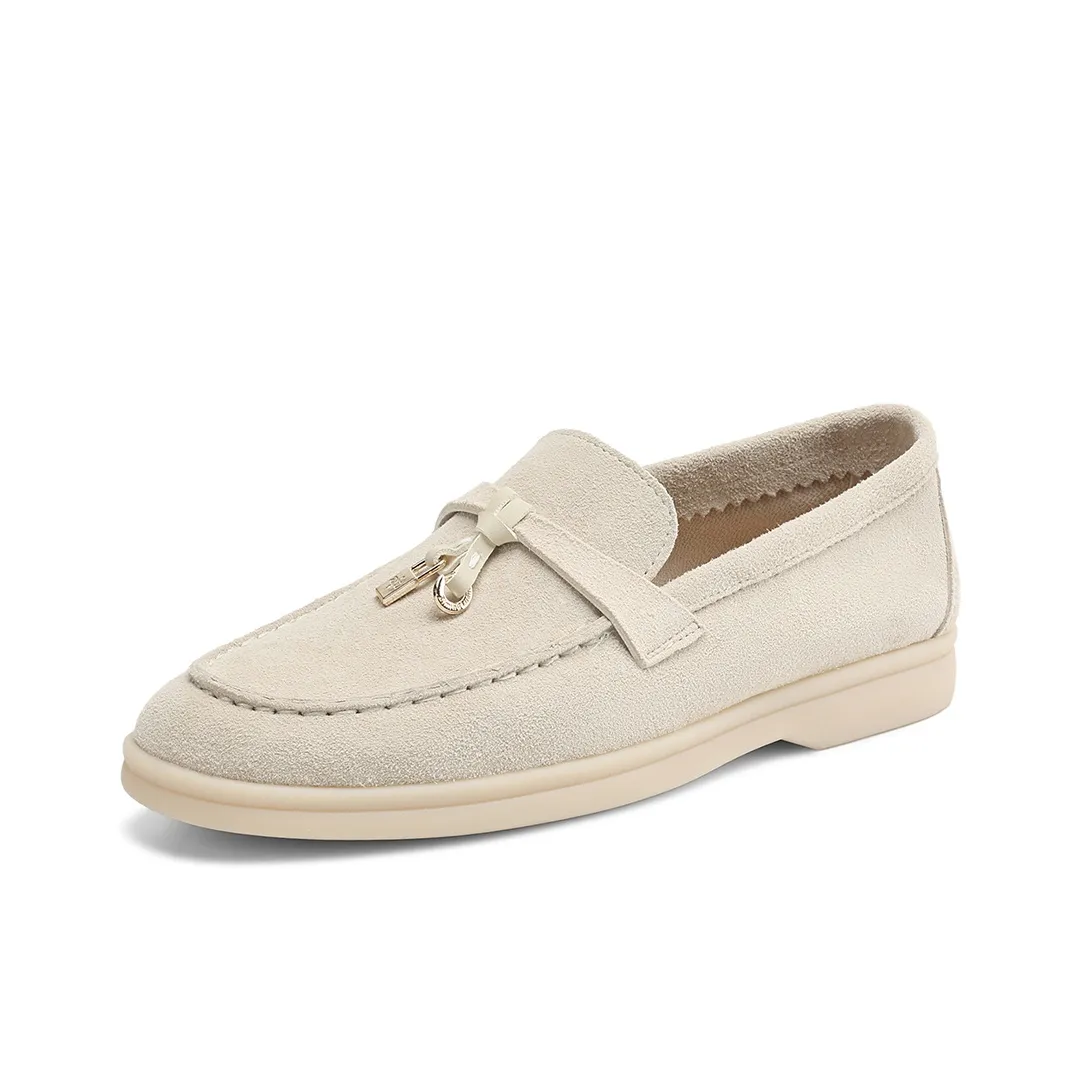 BOERDIQI Loafers Women's Yellow/Beige Apricot/Khaki