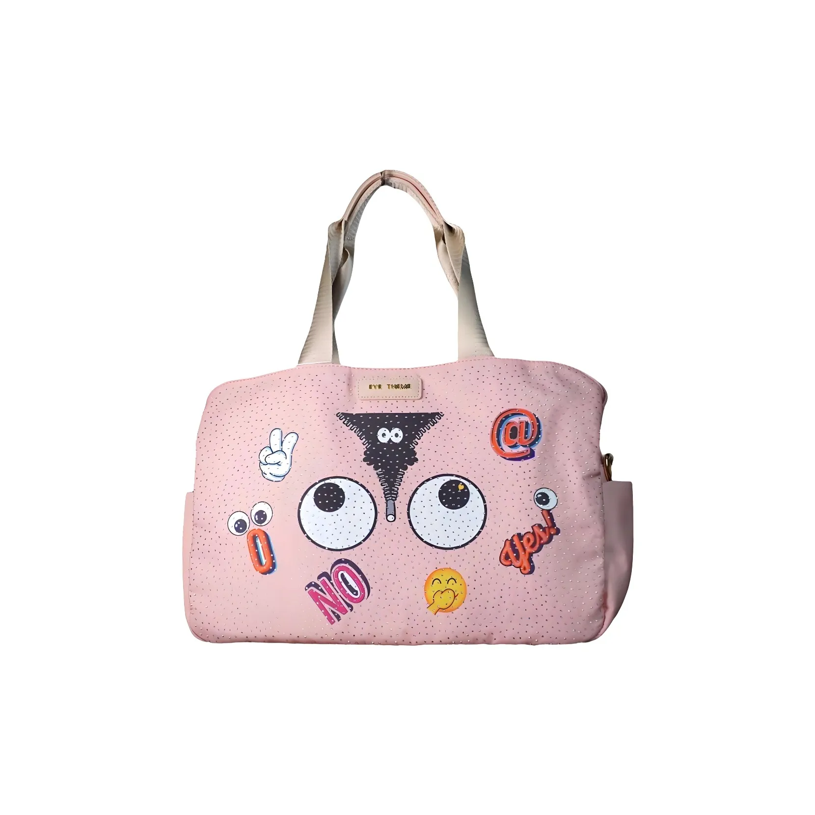 EYE THEME PU Laptop Crossbody One Shoulder Handbag Tubas Women's Pink
